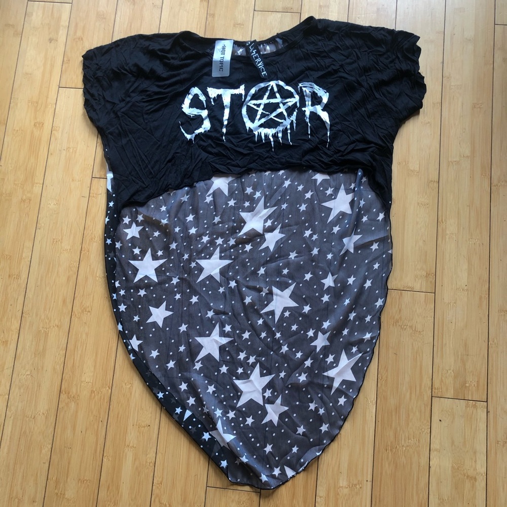 Lip Service Hot Topic Star crop top